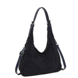 Faux Suede Shoulder Bag
