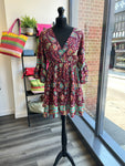 Shirt Silk Dress - Plum