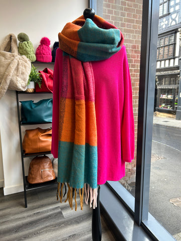 Chunky Scarf - Hot Pink