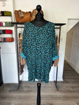 Longline Animal Print Fine Knit Top