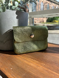 Mini Metallic Leather Coin Purse