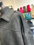 Faux Suede Jacket - Black