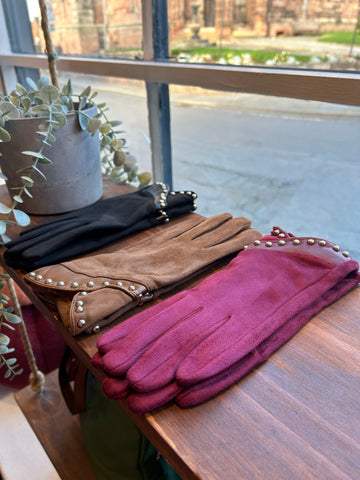 Faux Suede Gloves