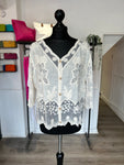 Lace Button Down Top
