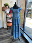 Chambray Denim Maxi Dress