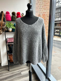 Slouchy V Neck Knit Jumper