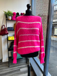 Slouchy Knit Jumper - Hot Pink