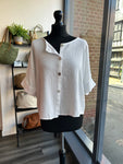 Sack Linen Button Down Top