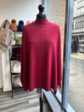 Oversize High Neck Thin Knit