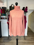 Sparkle Sleeve Roll Neck Jumper