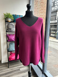 V Neck Thin Knit