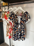 Floral Bardot Tops