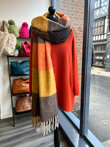 Chunky Scarf - Burnt Orange