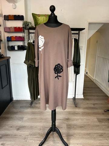 Sweatshirt Dress - Mocha