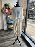 Linen Blend Balloon Leg Trousers
