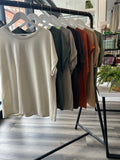 Short Sleeve Sweatshirt Jersey Top