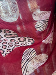 Animal Print Heart Scarves
