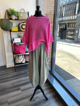 Sack Linen Barrel Leg Trousers