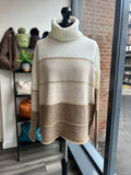 Boxy Roll Neck Jumper - Camel