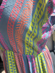 Aztec Print Maxi Dress - Blue