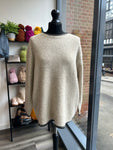 Wool Blend Blanket Stitch Knit Jumper