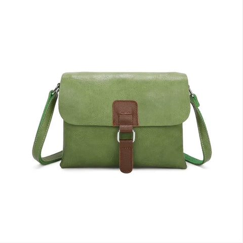 Crossbody Satchel Bag - Green