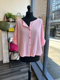 Sack Linen Button Down Top