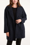 One Button Jacket - Navy