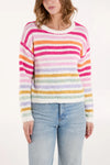 Striped Knit Wool Blend Jumper