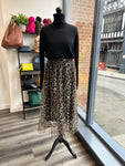 Animal Print Tulle Skirt