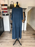 Needlecord Smock Dress - Navy