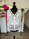 Lace Button Down Top