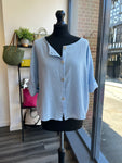 Sack Linen Button Down Top