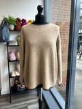 Wool Blend Blanket Stitch Knit Jumper