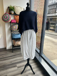 Linen Blend Balloon Leg Trousers