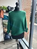 Batwing Frill Sleeve Knit Jumper