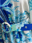 Botanical Maxi Dress - Blue