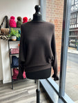 Batwing Frill Long Sleeve Knit Jumper