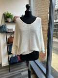 Supersoft Short Batwing Waffle Knit