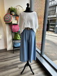 Cropped Wide Leg Trousers