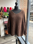 Slouchy V Neck Knit Jumper