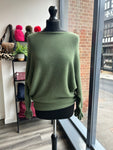 Batwing Frill Long Sleeve Knit Jumper