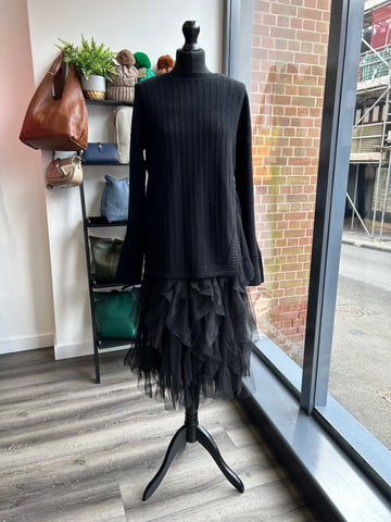 2in1 Tulle Dress - Black