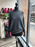 Batwing Frill Long Sleeve Knit Jumper