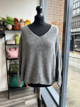 V Neck Batwing Knit Jumper