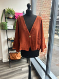 Short Boxy Sack Linen Jacket