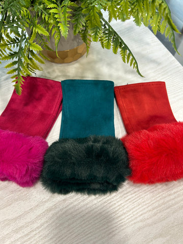 Faux Fur Mitts