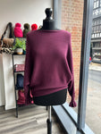 Batwing Frill Long Sleeve Knit Jumper