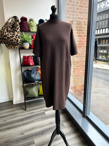 Heavy Knit Dress - Chocolate