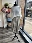 Linen Blend Balloon Leg Trousers